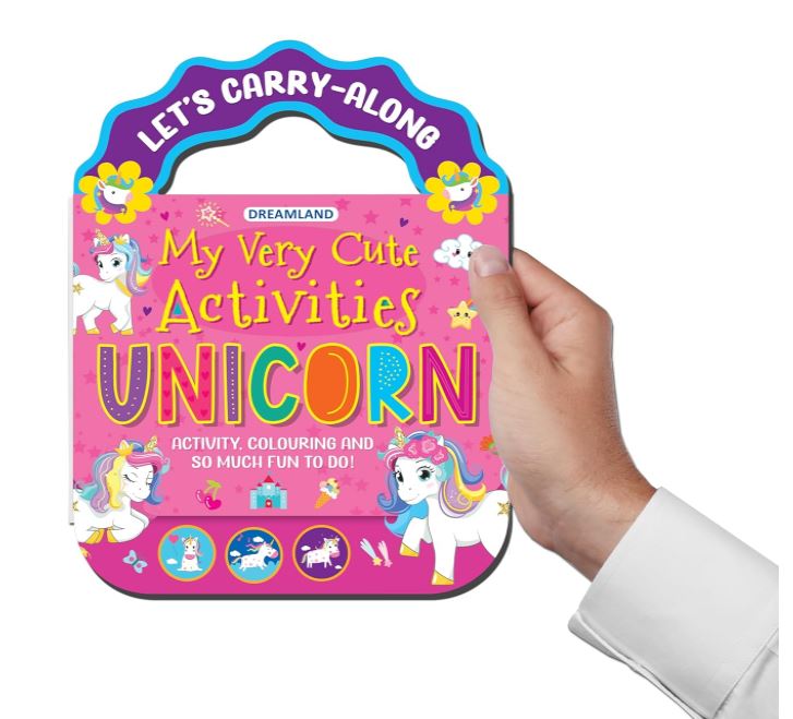 Unicorn- Let's Carry-Along Activity, Colouring Book for Kids